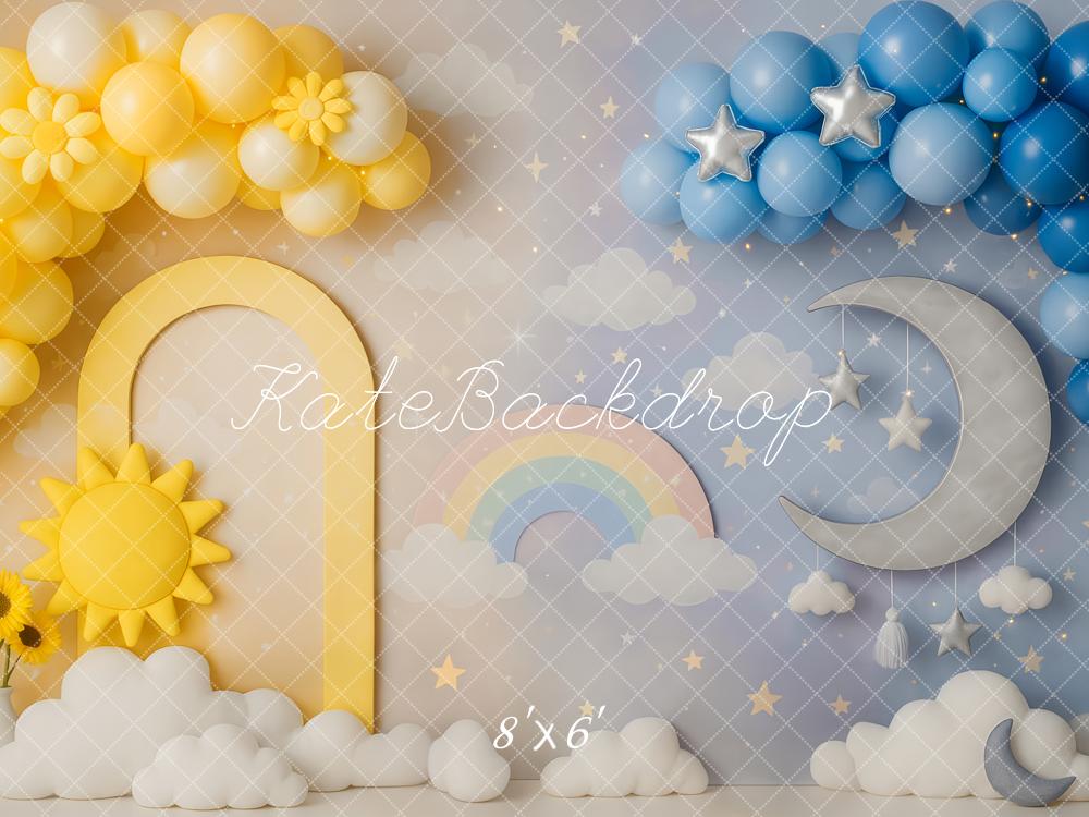 Kate Sun Moon Smash Cake Backdrop Designed by Patty Roberts - Kate Backdrop AU