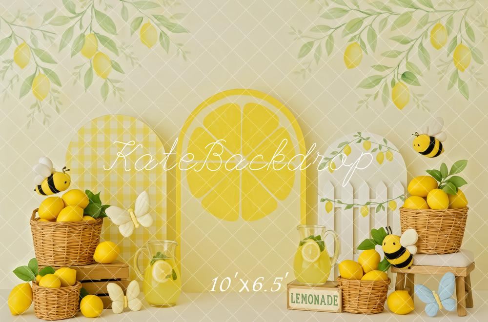 Kate Lemonade Stand Smash Cake Backdrop Designed by Patty Roberts - Kate Backdrop AU