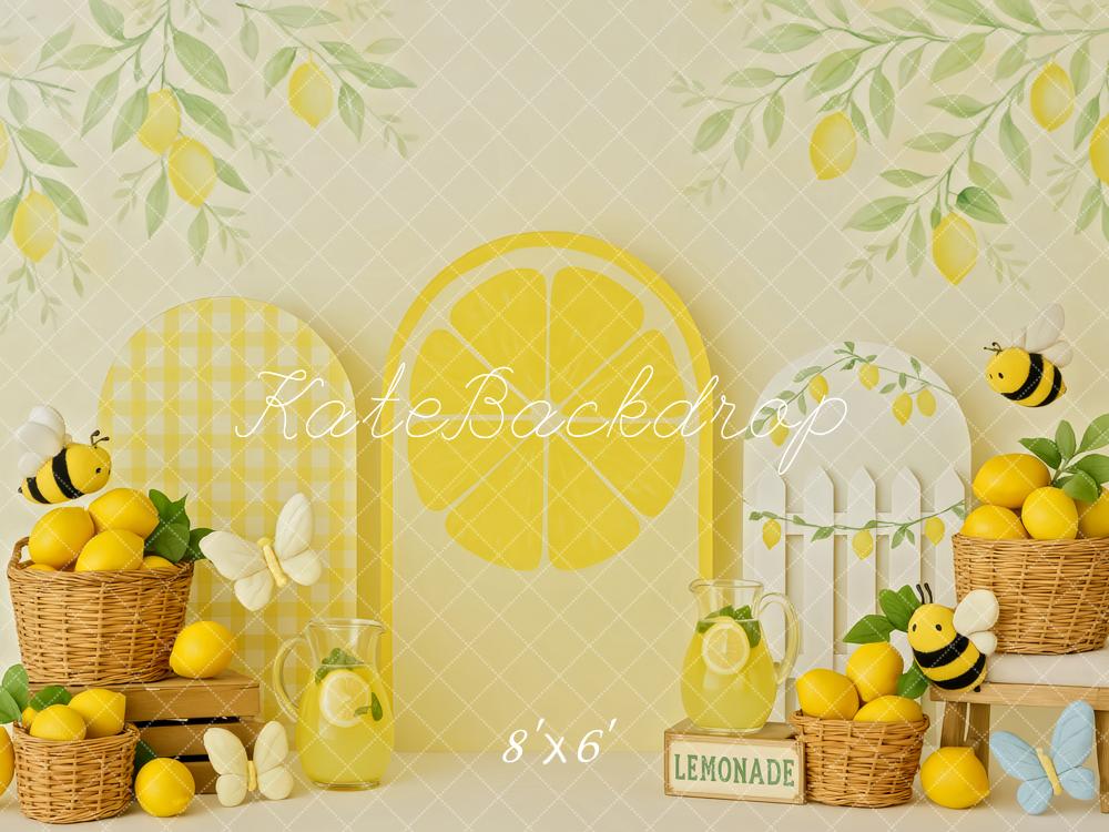 Kate Lemonade Stand Smash Cake Backdrop Designed by Patty Roberts - Kate Backdrop AU