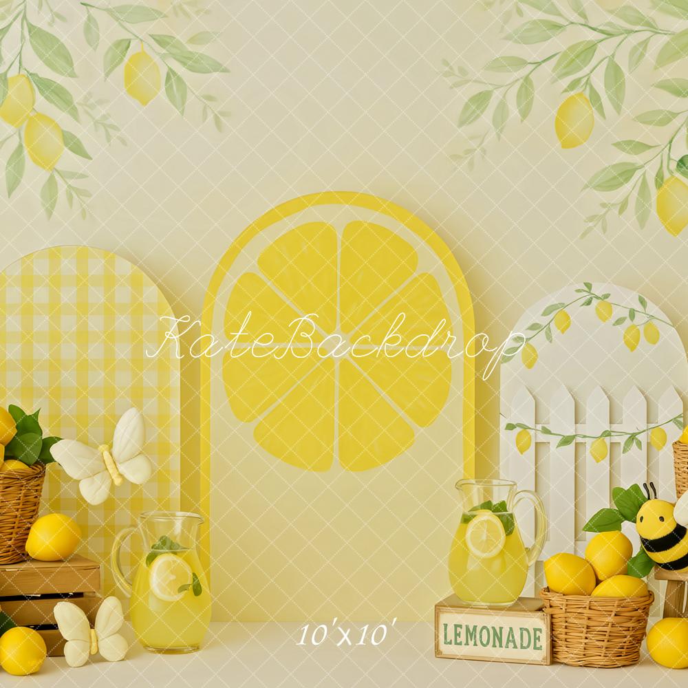 Kate Lemonade Stand Smash Cake Backdrop Designed by Patty Roberts - Kate Backdrop AU