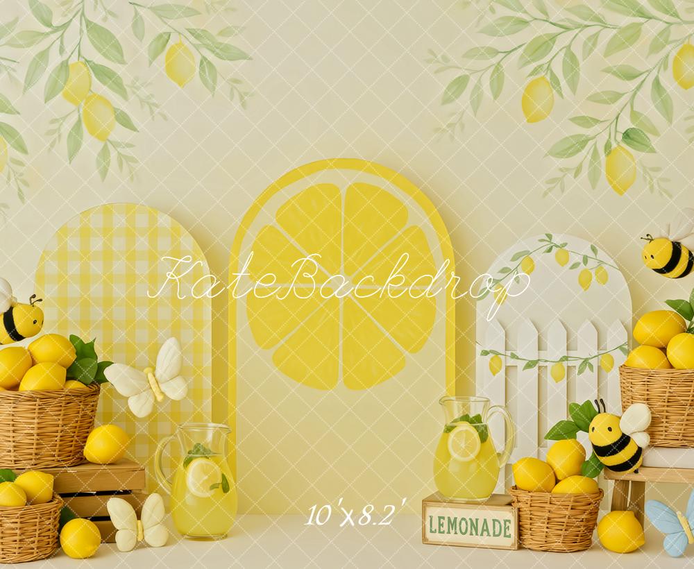 Kate Lemonade Stand Smash Cake Backdrop Designed by Patty Roberts - Kate Backdrop AU