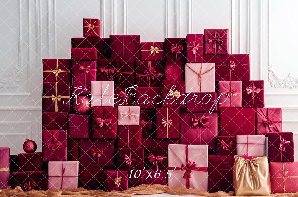 Kate Modern Christmas Present Backdrop Designed by Patty Roberts - Kate Backdrop AU