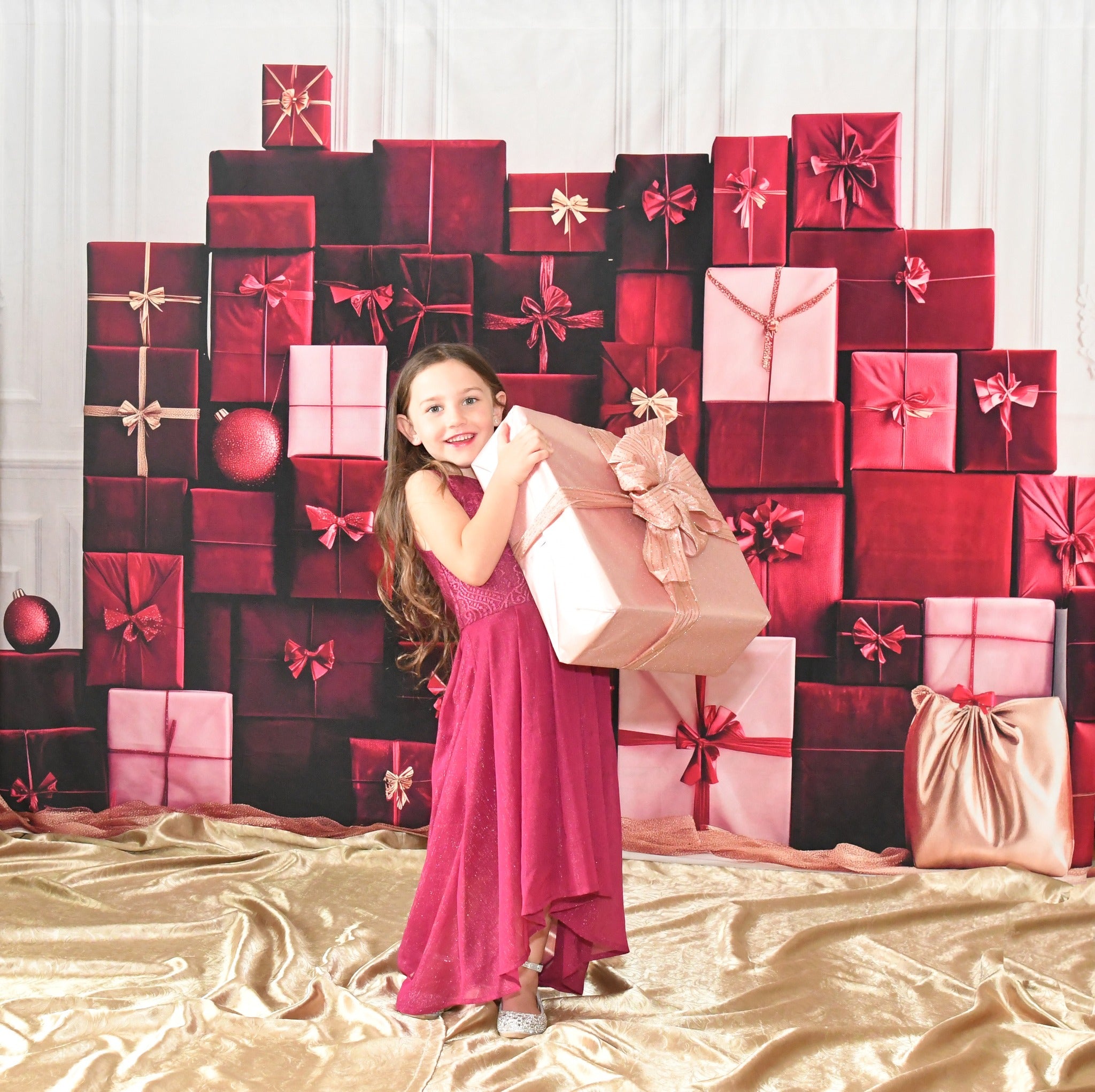 Kate Modern Christmas Present Backdrop Designed by Patty Roberts