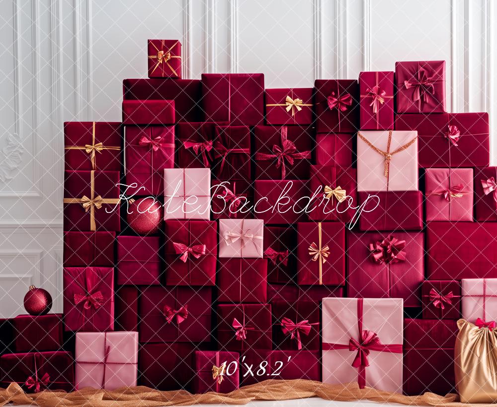Kate Modern Christmas Present Backdrop Designed by Patty Roberts - Kate Backdrop AU
