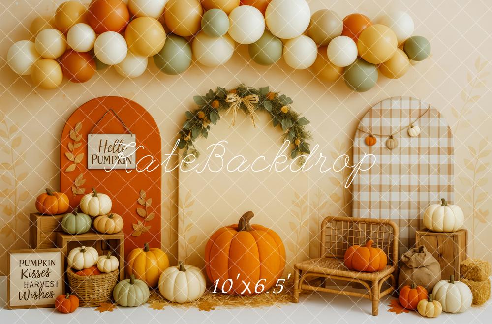Kate Pumpkin Patch Harvest Backdrop Designed by Patty Roberts - Kate Backdrop AU
