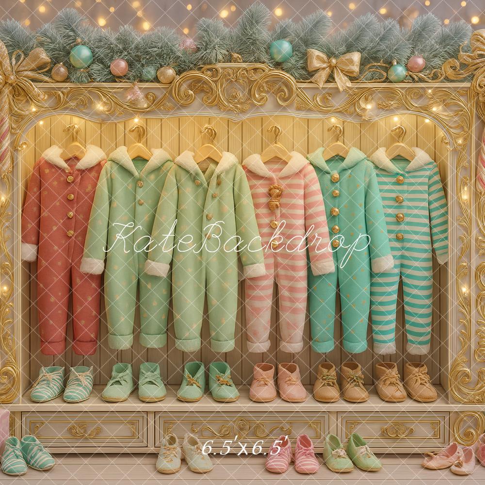 Kate Elf Closet Pastel Backdrop Wardrobe Designed by Ashley Paul - Kate Backdrop AU
