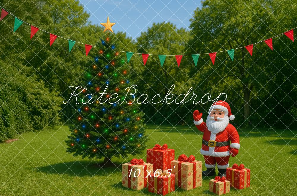 Kate Backyard Santa Backdrop Designed by Megan Leigh Photography - Kate Backdrop AU