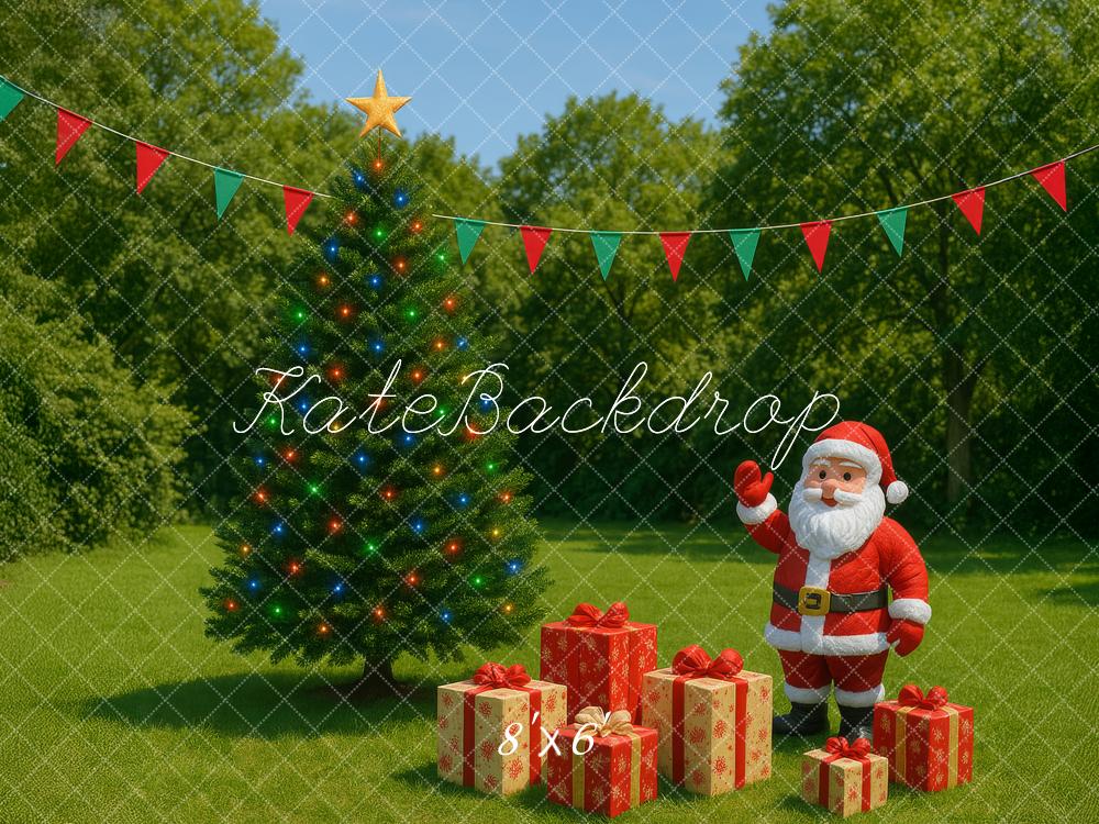 Kate Backyard Santa Backdrop Designed by Megan Leigh Photography - Kate Backdrop AU