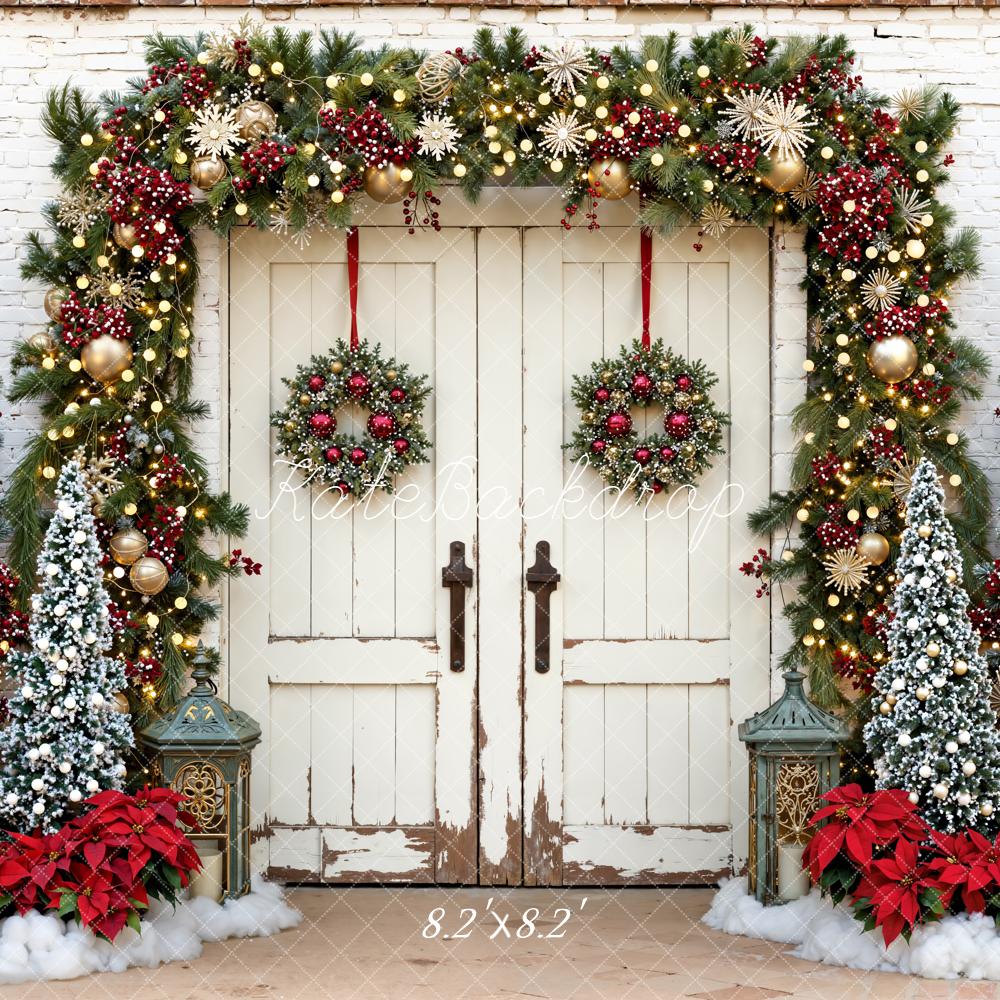 Kate Christmas Tree Retro Door Backdrop Designed by Emetselch - Kate Backdrop AU