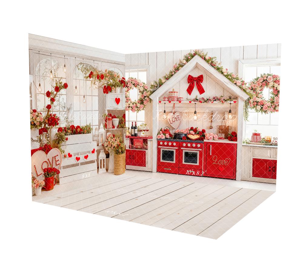 Kate Valentine's Day Rose Kitchen Room Set