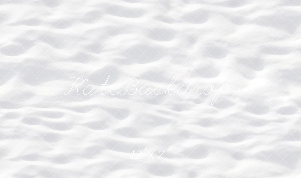 Kate Winter Snow Texture Vinyl Backdrop Floor