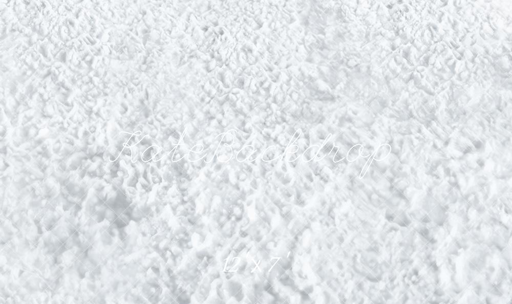 Kate Winter White Snow Texture Vinyl Backdrop Floor