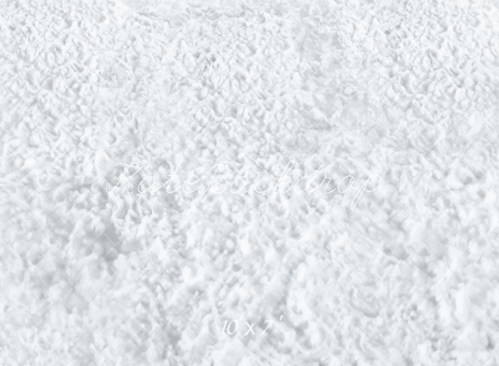 Kate Winter White Snow Texture Vinyl Backdrop Floor