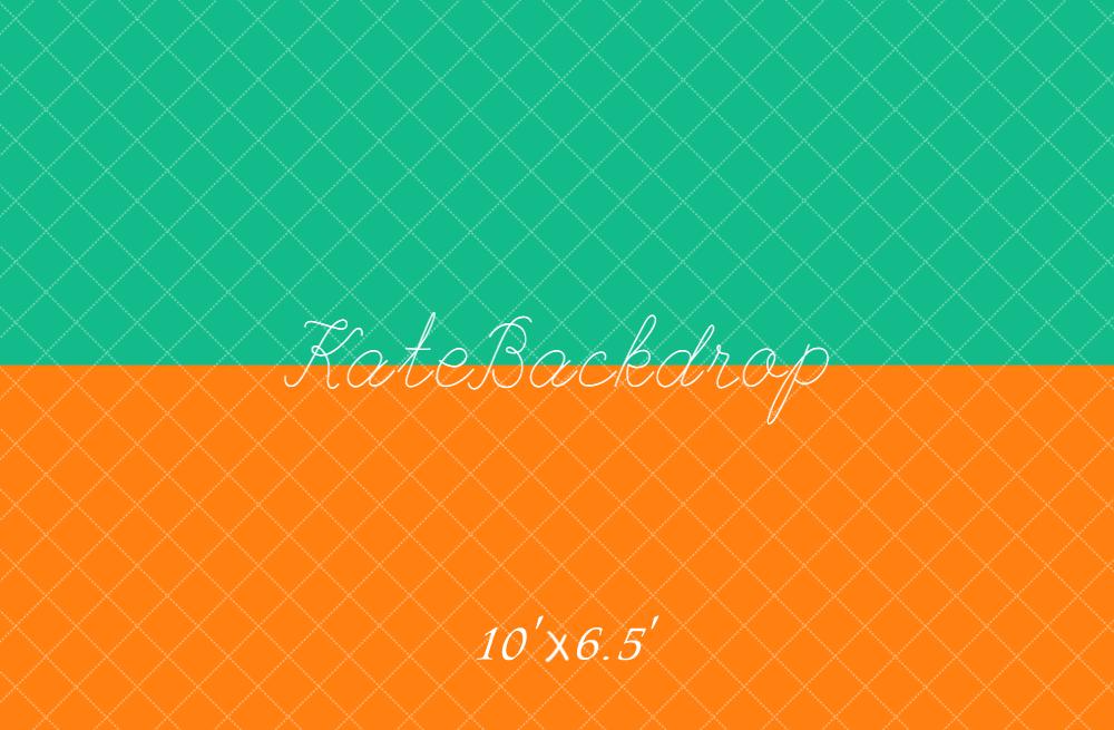 Kate Orange Green Vinyl Backdrop Floor - Kate Backdrop AU