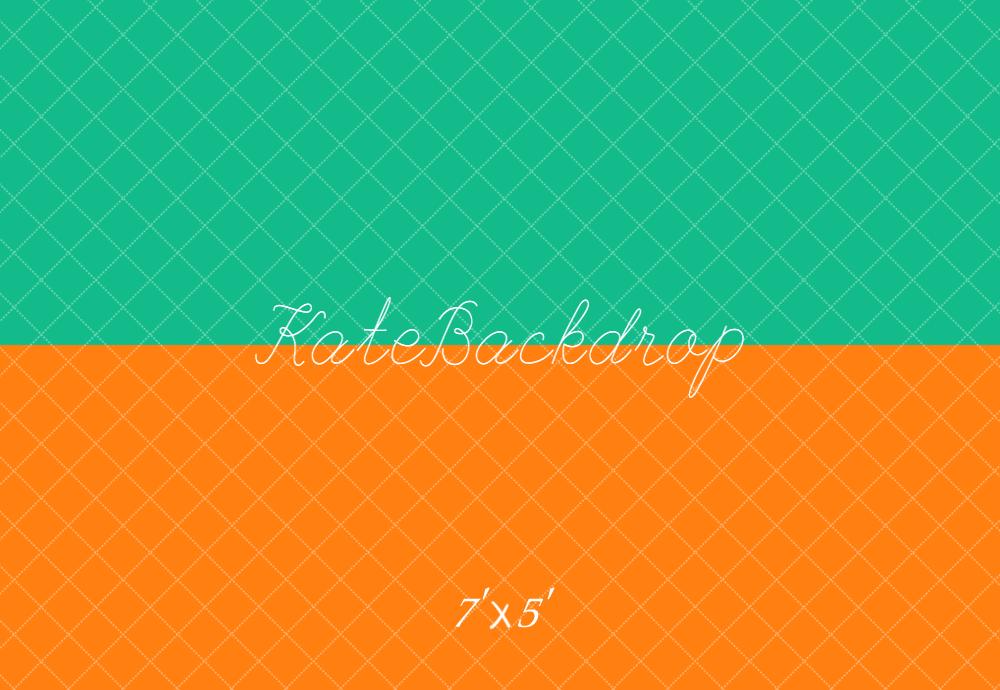 Kate Orange Green Vinyl Backdrop Floor - Kate Backdrop AU