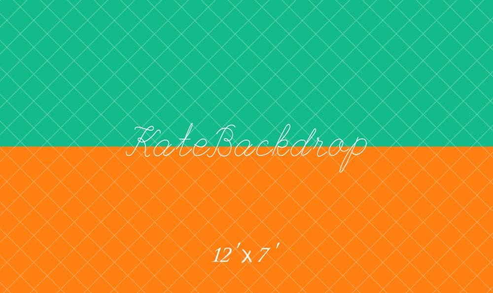 Kate Orange Green Vinyl Backdrop Floor - Kate Backdrop AU