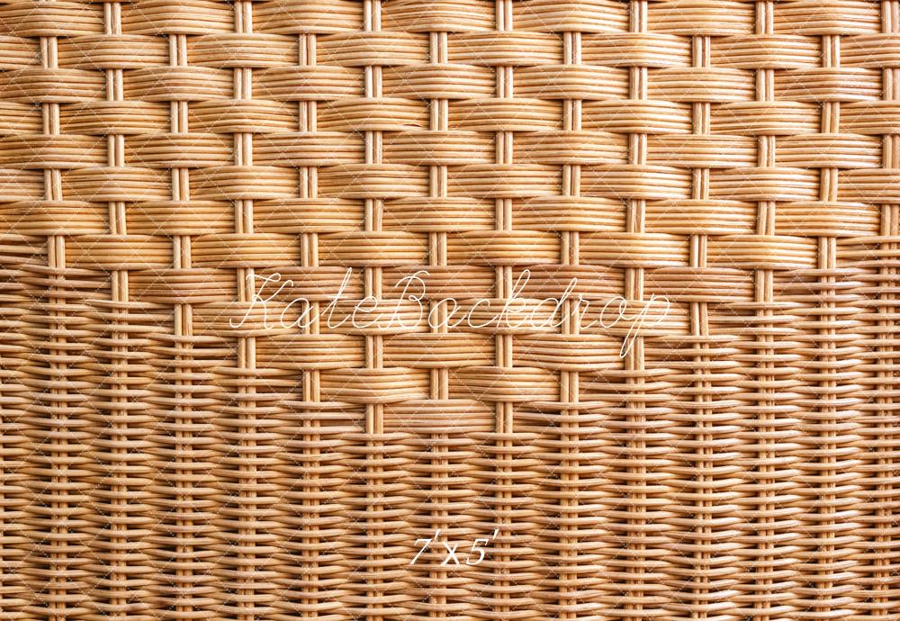 Kate Rattan Weave Texture Vinyl Backdrop Floor - Kate Backdrop AU