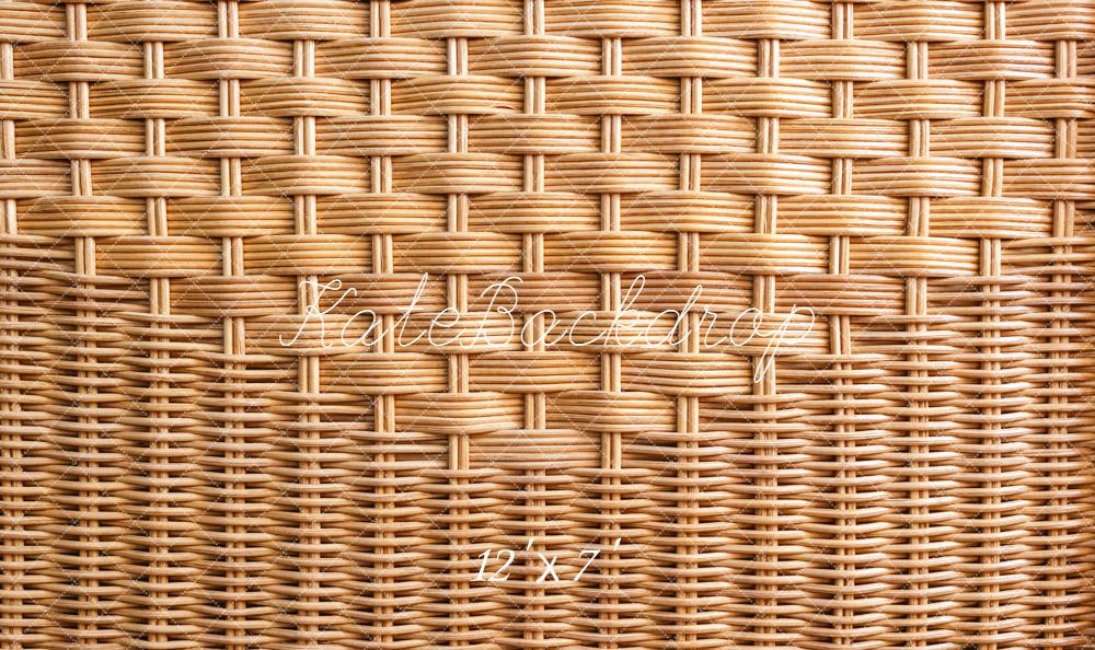 Kate Rattan Weave Texture Vinyl Backdrop Floor - Kate Backdrop AU