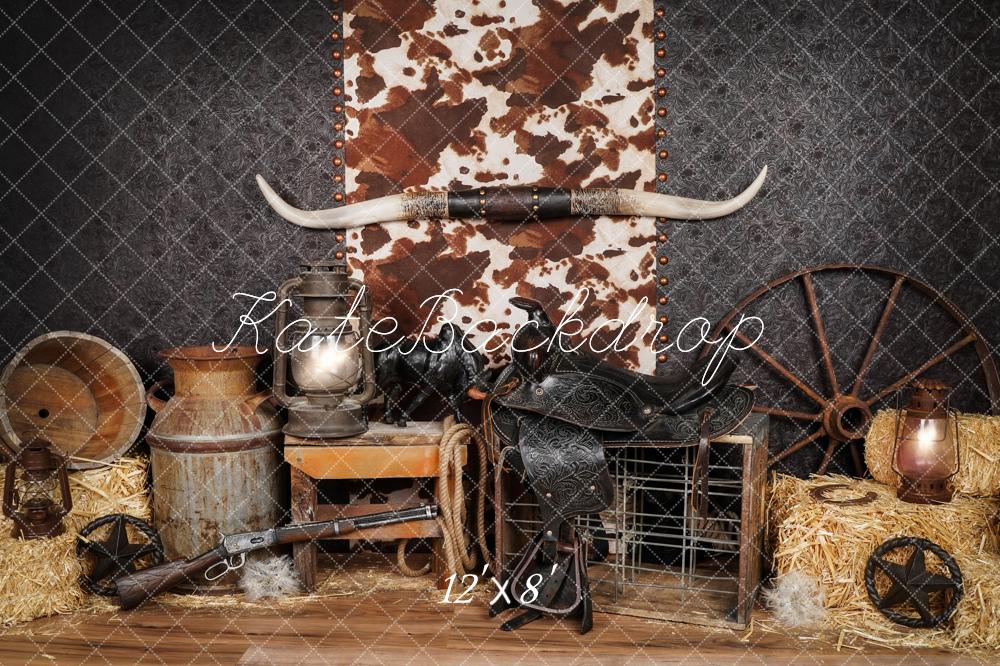 Kate Cowboy Fleece Backdrop Designed by Arica Kirby - Kate Backdrop AU