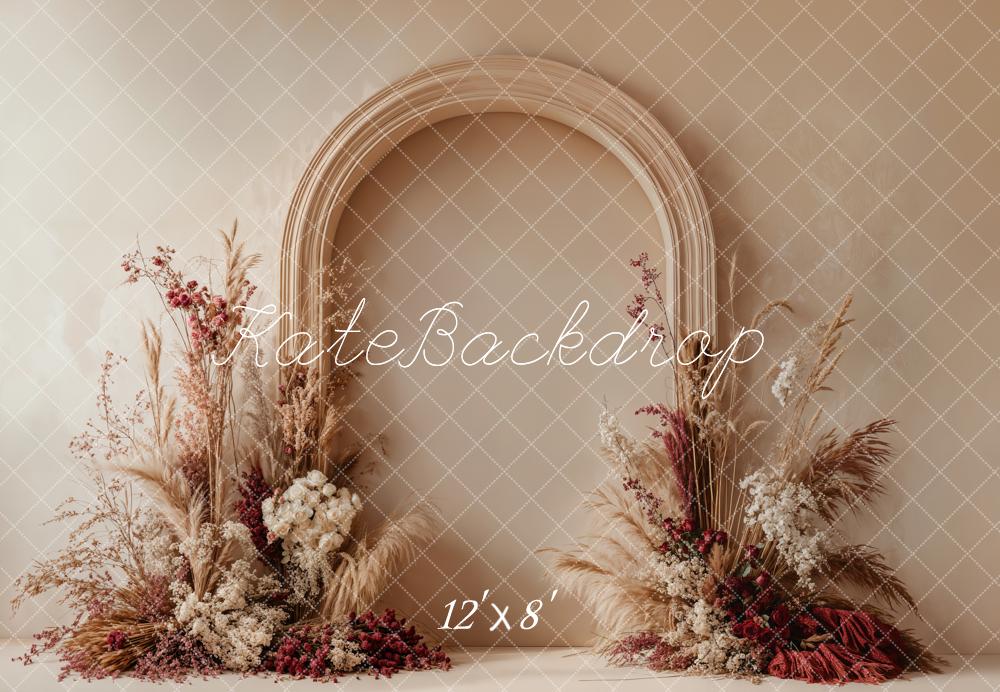 Kate Boho Arch Neutral Backdrop Designed by Emetselch - Kate Backdrop AU
