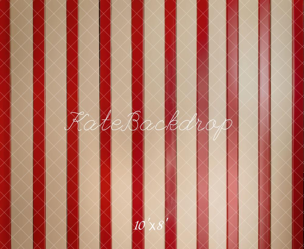 Kate Red Striped Wood Backdrop Designed by Emetselch - Kate Backdrop AU