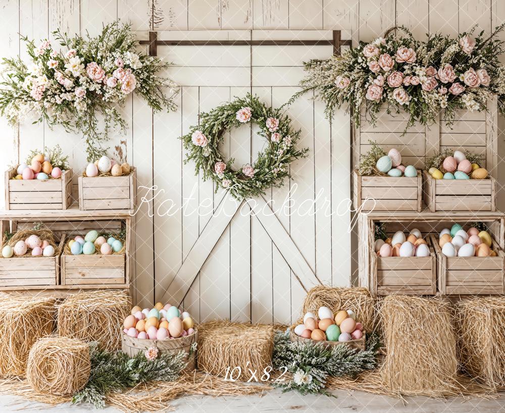 Kate Fleece Easter Egg Flower Backdrop Designed by Emetselch