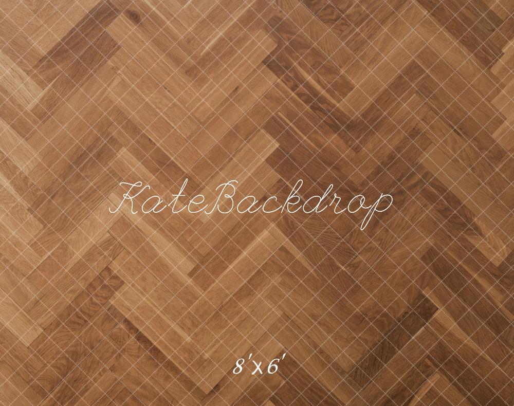 Kate Fleece Brown Herringbone Floor Backdrop Designed by Kate Image - Kate Backdrop AU