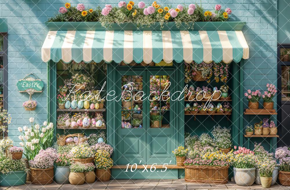Kate Fleece Easter Flower Shop Backdrop Designed by Emetselch - Kate Backdrop AU