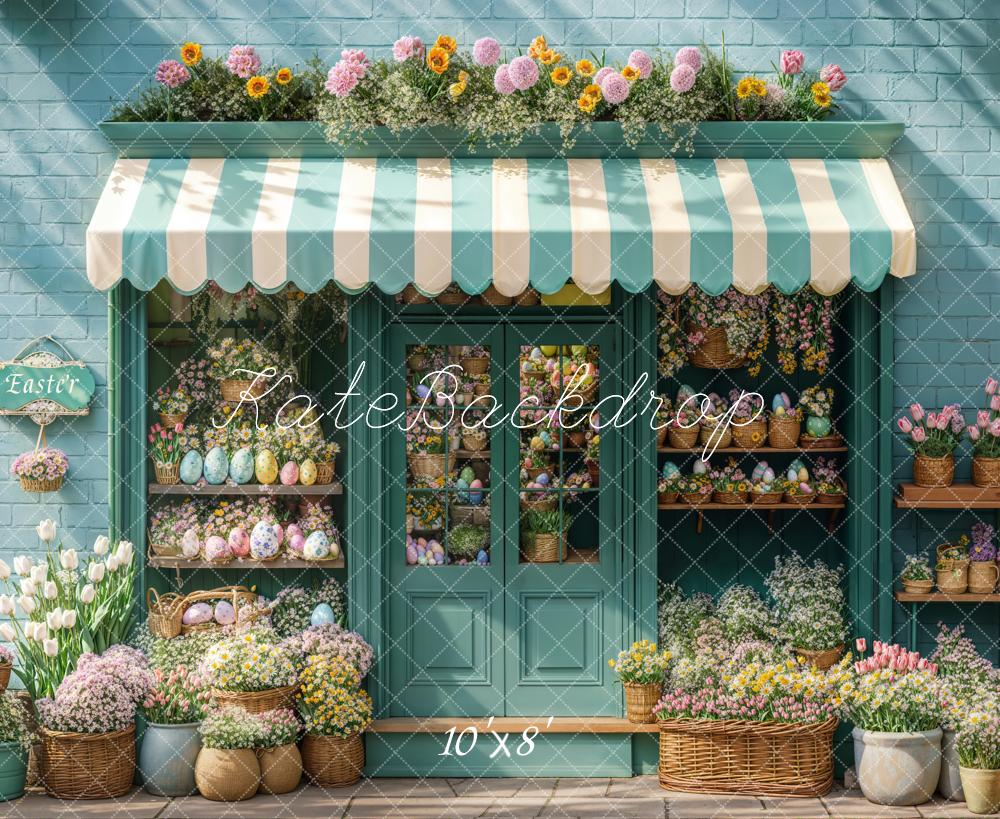 Kate Fleece Easter Flower Shop Backdrop Designed by Emetselch - Kate Backdrop AU