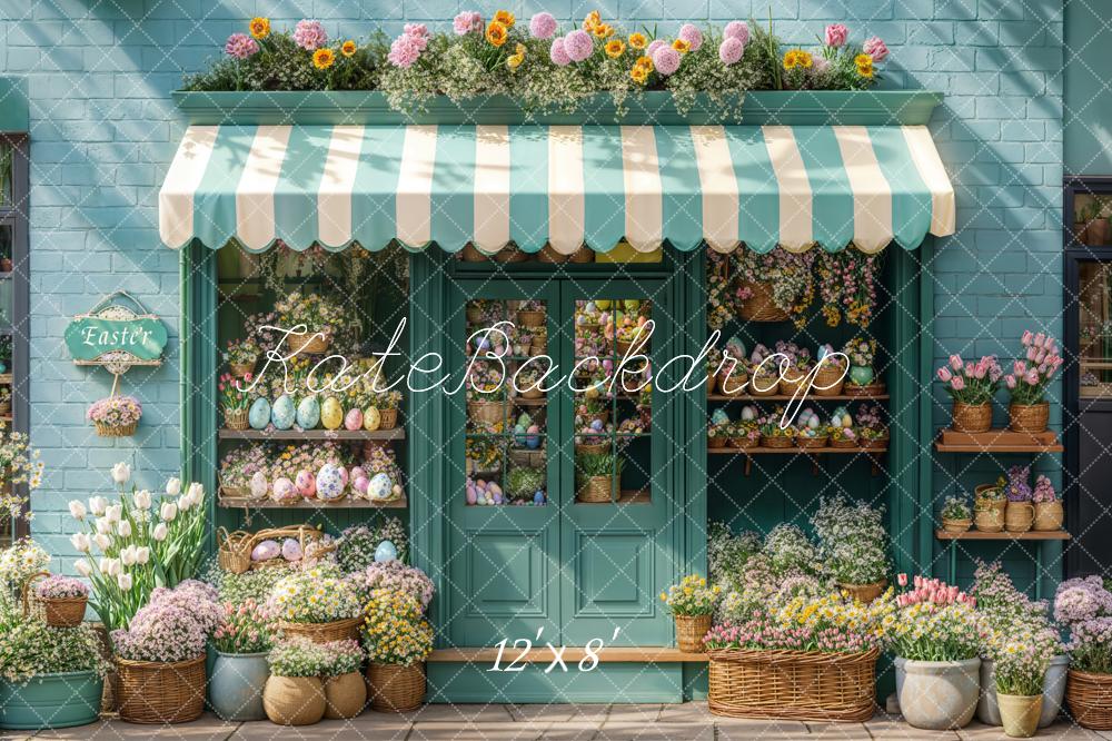 Kate Fleece Easter Flower Shop Backdrop Designed by Emetselch - Kate Backdrop AU