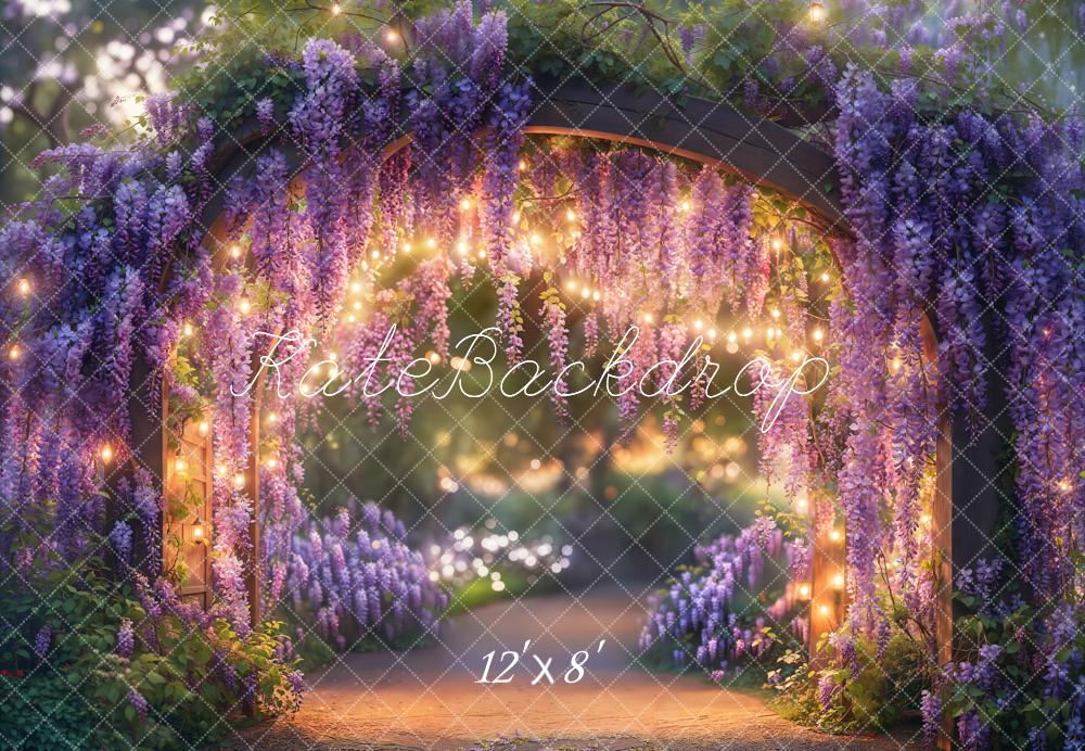 Kate Fleece Wisteria Dream Trail Arch Backdrop Designed by Emetselch - Kate Backdrop AU