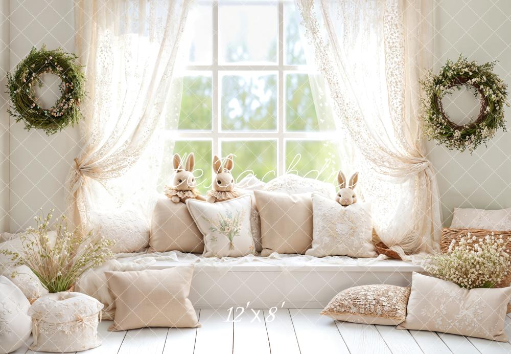 Kate Fleece Pillow Window Easter Backdrop Designed by Emetselch