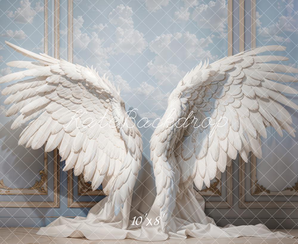 Kate Angel Wings Fleece Backdrop Designed by Emetselch - Kate Backdrop AU