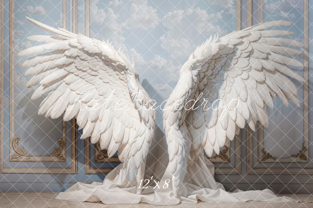 Kate Angel Wings Fleece Backdrop Designed by Emetselch - Kate Backdrop AU