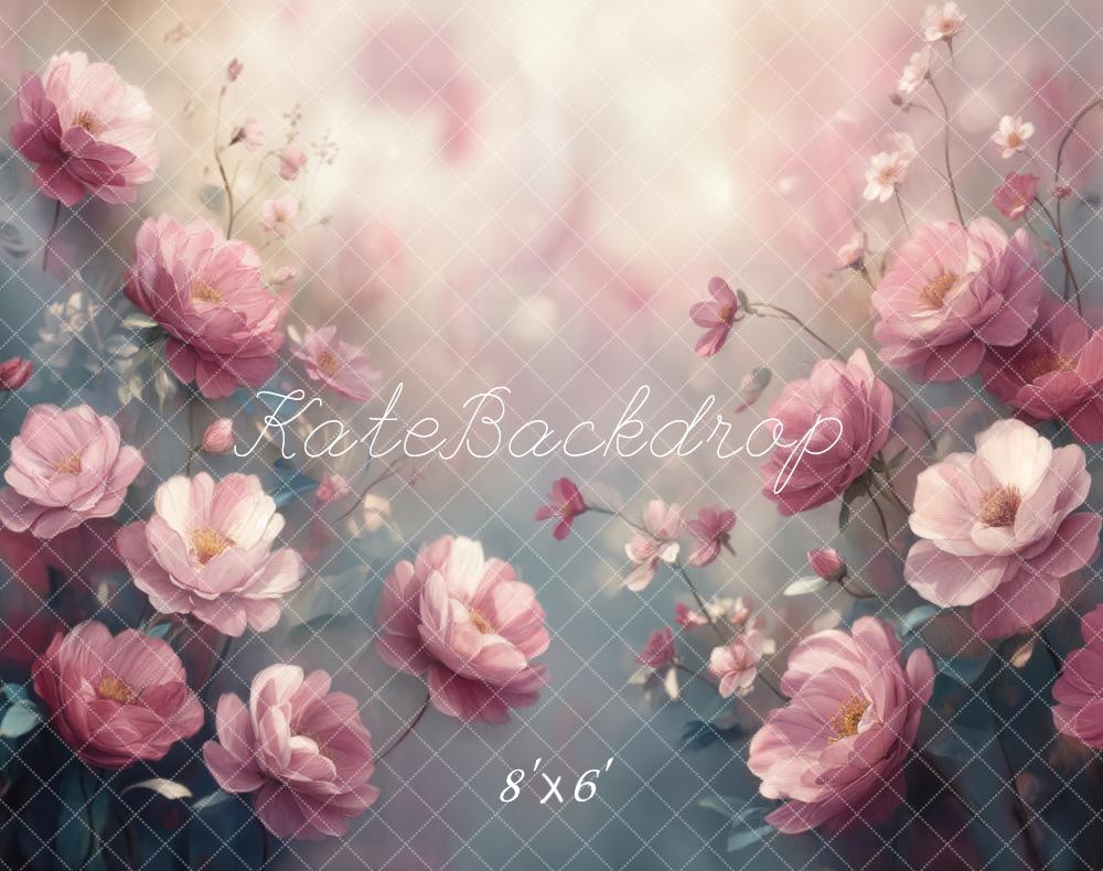 Kate Fine Art Pink Floral Backdrop Designed by Emetselch - Kate Backdrop AU