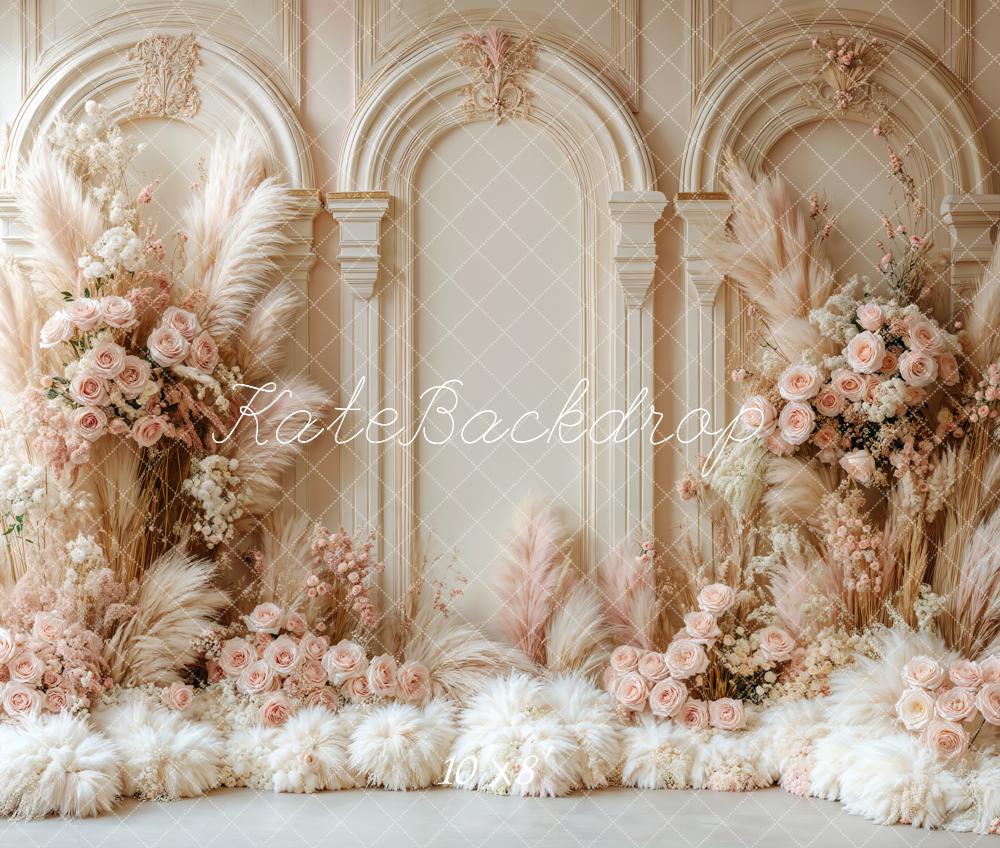 Kate Wedding Boho Retro Fleece Backdrop Designed by Emetselch - Kate Backdrop AU