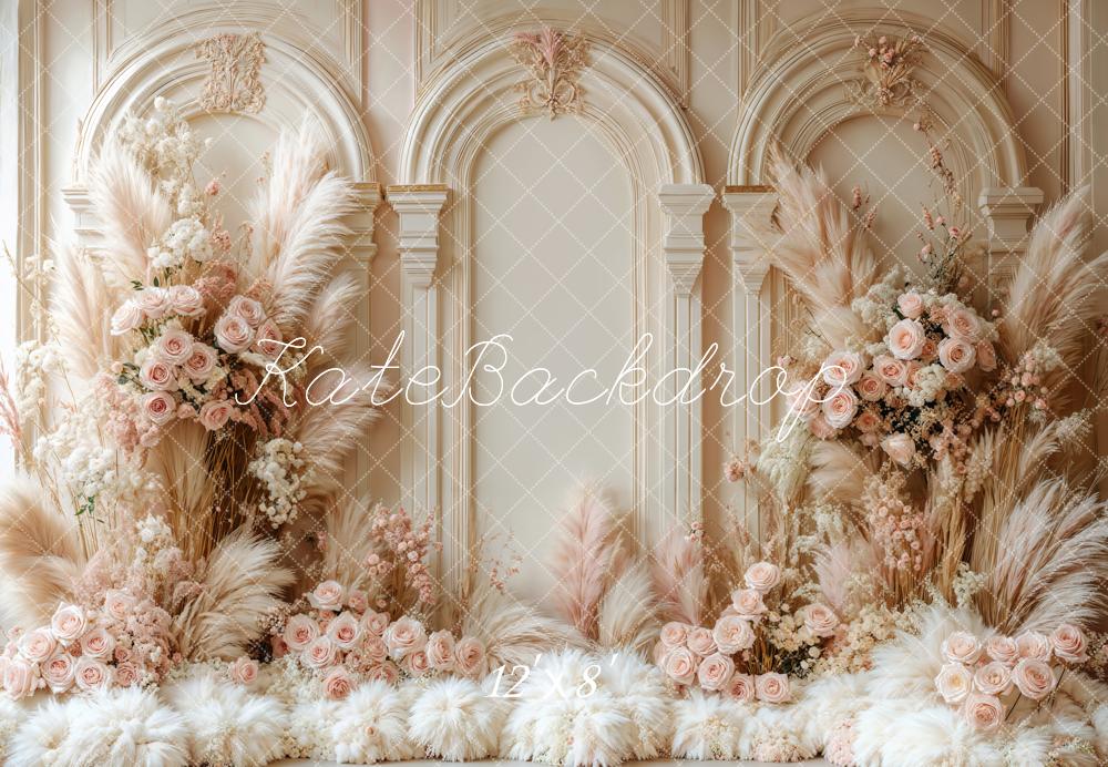 Kate Wedding Boho Retro Fleece Backdrop Designed by Emetselch - Kate Backdrop AU