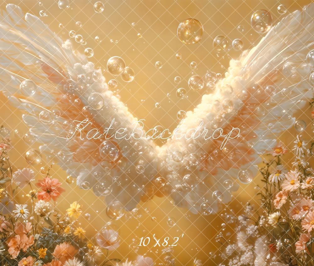 Kate Fleece Bubble Angel Wings Backdrop Designed by Emetselch - Kate Backdrop AU