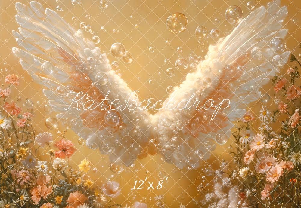 Kate Fleece Bubble Angel Wings Backdrop Designed by Emetselch - Kate Backdrop AU