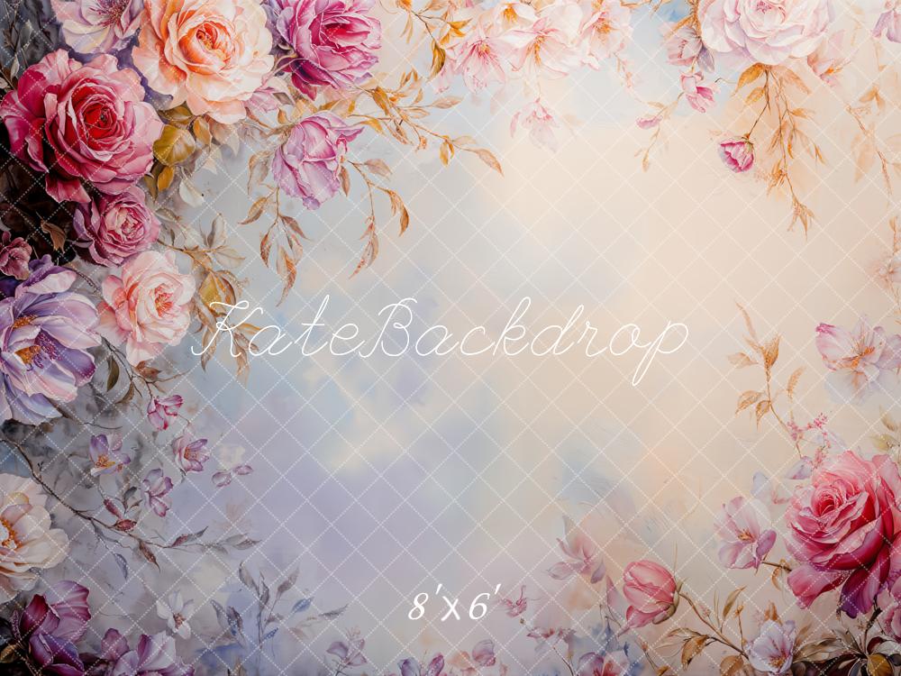 LONSALE Kate Fleece Floral Fine Art Backdrop Designed by GQ - Kate Backdrop AU