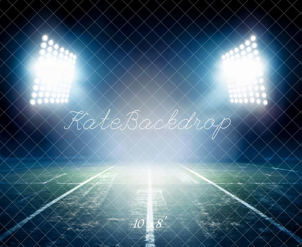 Kate Lighted Sports Field Fleece Backdrop Designed by Emetselch - Kate Backdrop AU