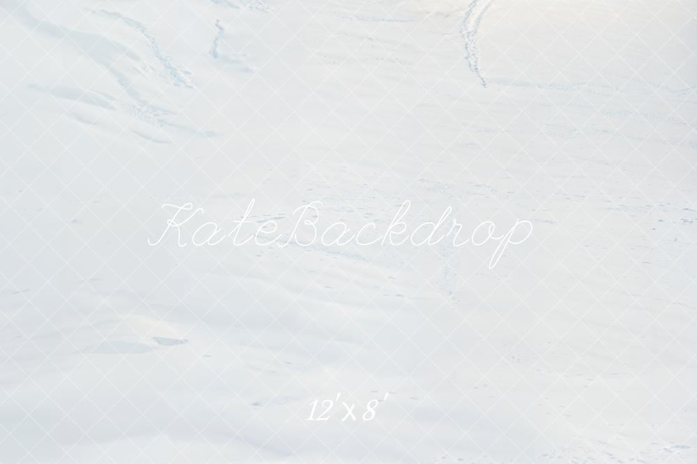 Kate Fleece White Winter Floor Backdrop Designed by Kate Image