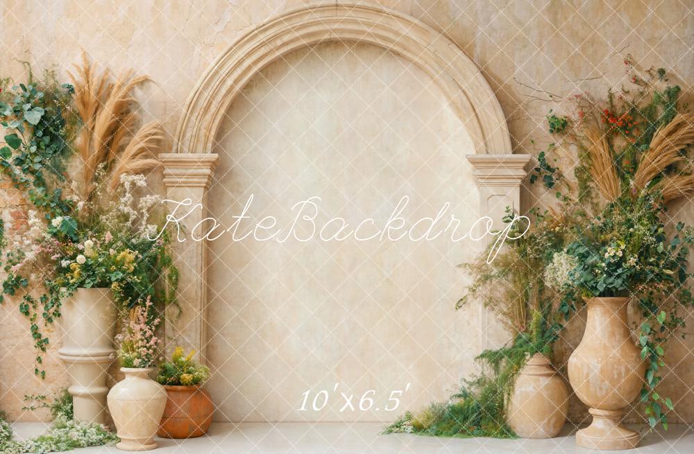 Kate Fleece Arch Plant Backdrop Designed by Emetselch - Kate Backdrop AU