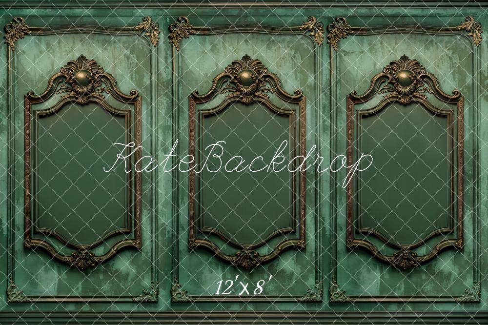 Kate Fleece Retro Green Wall Backdrop Designed by Kate Image - Kate Backdrop AU