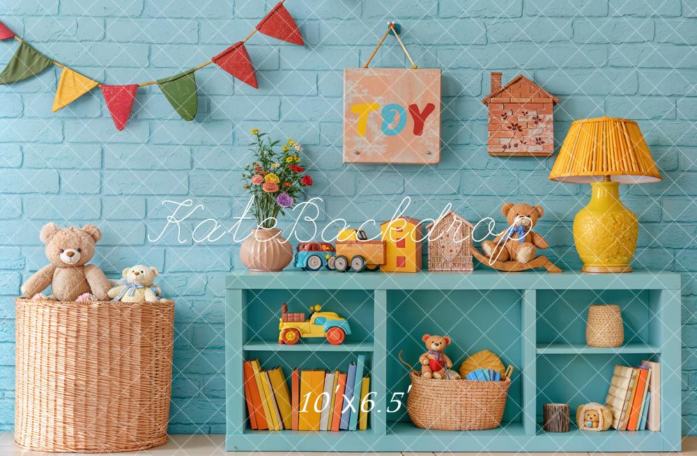 Kate Fleece Toy Back to School Backdrop Designed by Emetselch - Kate Backdrop AU