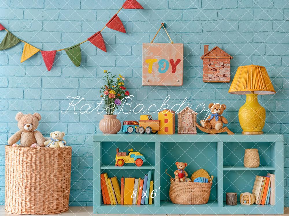 Kate Fleece Toy Back to School Backdrop Designed by Emetselch - Kate Backdrop AU
