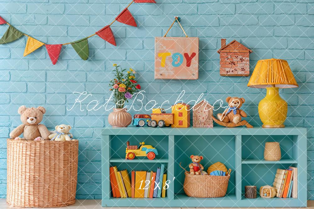 Kate Fleece Toy Back to School Backdrop Designed by Emetselch - Kate Backdrop AU