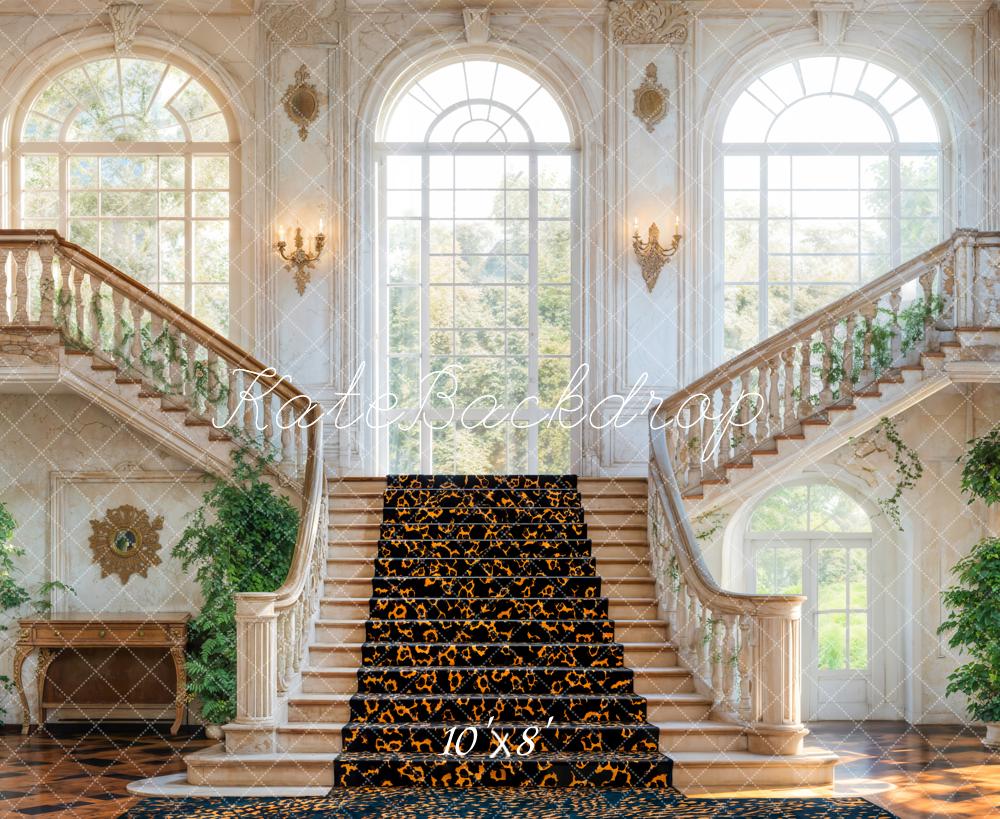 Kate Fleece Indoor Stairs Backdrop Designed by Emetselch - Kate Backdrop AU