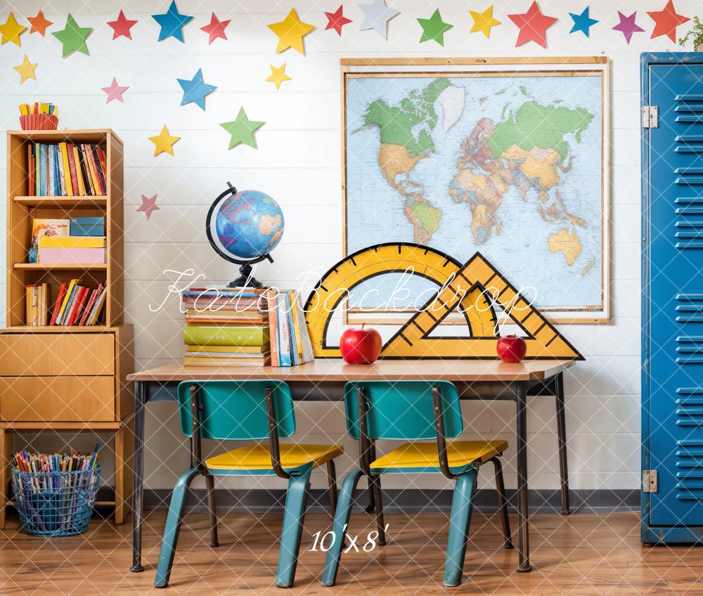 Kate Fleece Classroom Backdrop Back to School Designed by Emetselch - Kate Backdrop AU