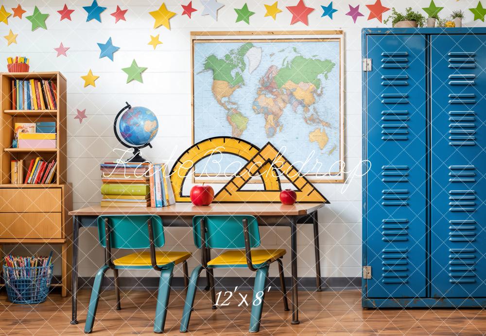 Kate Fleece Classroom Backdrop Back to School Designed by Emetselch - Kate Backdrop AU